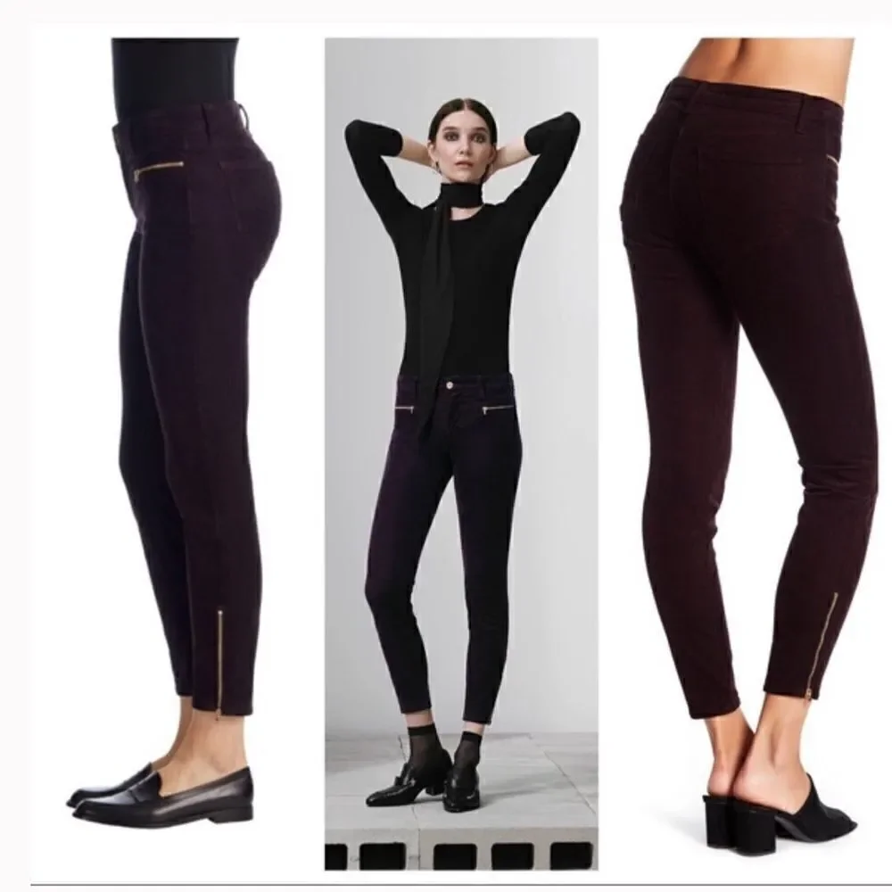 J BRAND Skinny Leg blackberry Corduroy